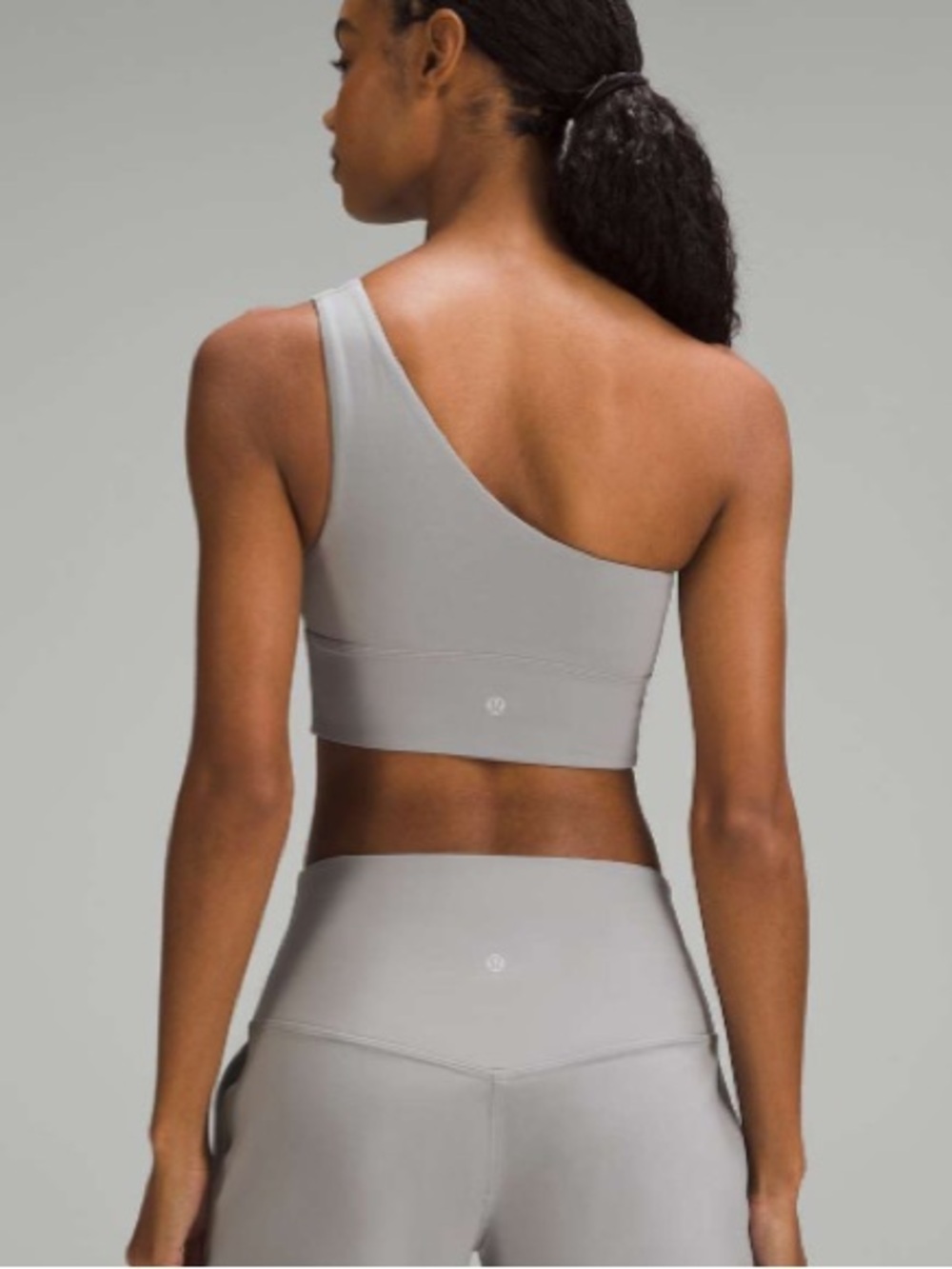 Lululemon align asymmetrical sports bra size 6 grey